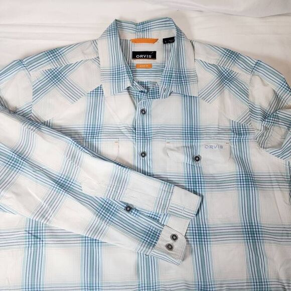 Orvis Long-Sleeve Button-up Lightweight Men's Shirt Size LARGE B1 - Picture 8 of 8